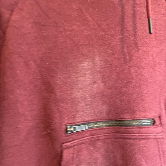 Nike Tech Cowl Neck Fleece Burgundy Women's Athletic Wear Pullover Sweatshirt - Picture 4 of 4